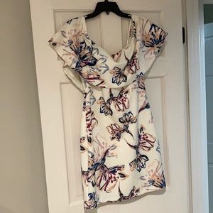 Brand new floral off the shoulder cocktail dress!